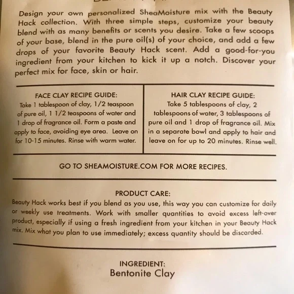 Aztec Bentonite Clay 7 oz. Face+Body+Hair Pure Base by Shea Moisture - Picture 4 of 4